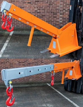 Fork Mounted Height And Length Adjustable Extending Jib Capacities