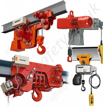 Hadef Electric Chain Hoists &amp; Trolley Hoists up to 50 tonnes