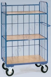 Transport Trolley With 2 Wooden Shelves