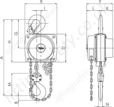 Yalelift 360 500kg To 3000kg Single Fall