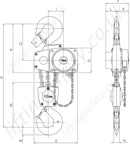 Yalelift 360 10000kg Three Fall