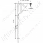 Smaller vertical split pole davit applications