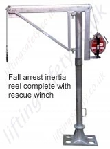 Manriding winch and Inertia reel (no integrated rescue winch)