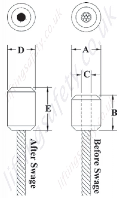 Crosby S409 Cold Tuff Swage Button