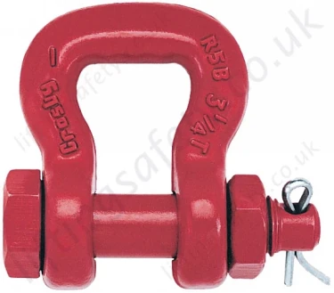 Crosby 'S252' Bolt Type Sling Shackle, WLL Range from 3250kg - 50,000kg