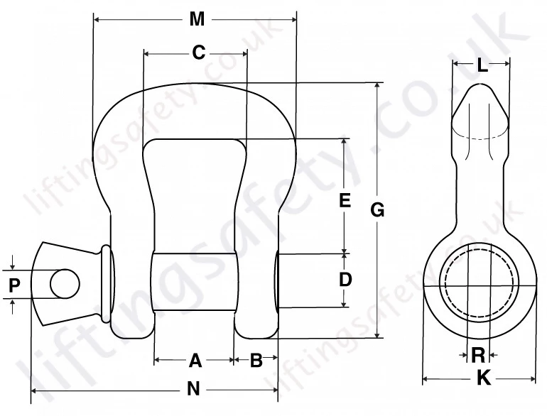 Crosby S253 Screw Pin Sling Shackle Sling Saver