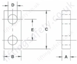 Crosby S256 Link Plate Dimensions