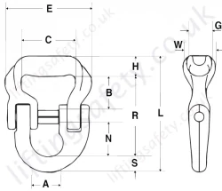 Crosby S237 Sling Saver Synthetic Sling Connector