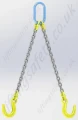 Grade 8/80 2 Leg Chain Sling with Foundry Hooks