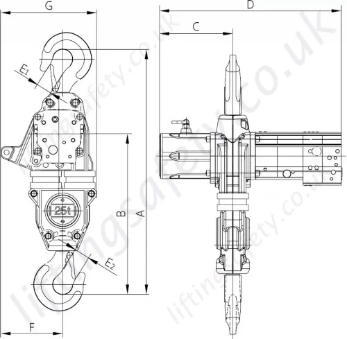 25t To 100t Dimensions