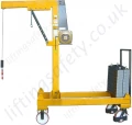 Rigid Arm Floor Crane With Ac Electric Hoist Non Extending