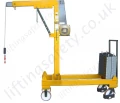 Rigid Arm Floor Crane With Ac Electric Hoist