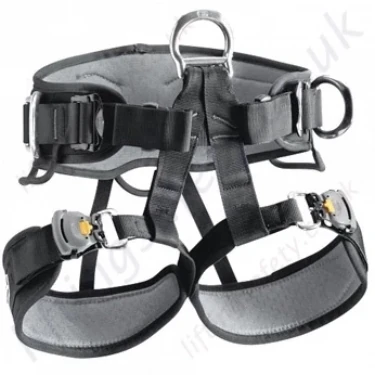 Petzl "Navaho" Black Work Positioning Sit Harness