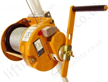 Globestock "Winch" 2 Speed Hand Operated Man-riding Wire Rope Winch (Lift Hoist)