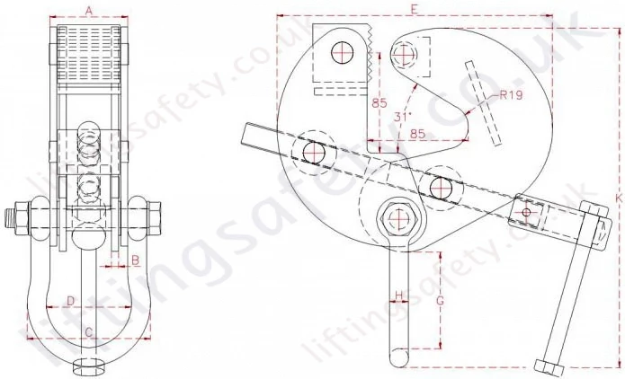 Superclamp Adjustable Bulb Flats Section Clamp Dimensions