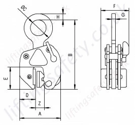Camlok Non-Marking Plate Clamp Specifications