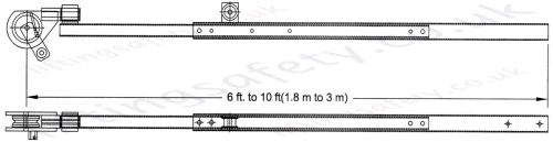 6ft to 10ft pole hoist dimensions