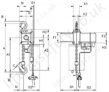 2000-3000kg single fall