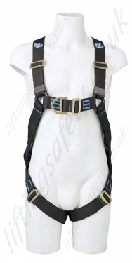 P+P Safety "2020" Two Point Fall Arrest Harness with Front and Rear 'D' Rings Standard Release Leg Buckles.