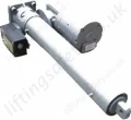 Linear actuator with the option of an explosion proof motor and limit switch.