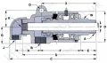 9000 Series Rotary Union Dual Flow Dimensions