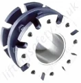 Rotary union designed for used in high temperature applications.