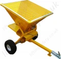 Salt Spreader Forklift Truck Attachment - Top View