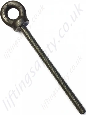 Metric Thread Long Collared Eye bolts to BS529 -  Range from 250kg to 4000kg