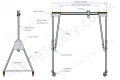 Lightweight Aluminium A Frame Gantry