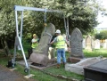 Portable Lightweight Gantry Lifting Grave Stone