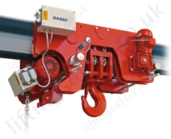 Hadef Premium 29/06 UL-EE Ultra Low Headroom Electric Chain Hoist with Electric Trolley - 1,000kg to 50,000kg