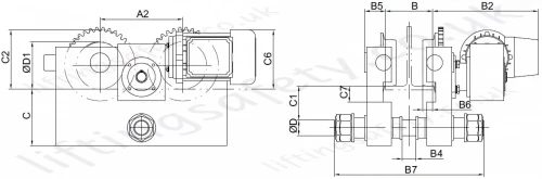 Dimensions for Load Bar 1N