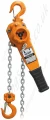 Variable use lever operated chain hoist for lifting, lowering, pulling & fastening.