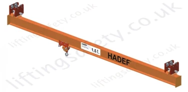 Hadef TA Articulated Single Girder Underslung Crane, Range 250kg to 1,500kg