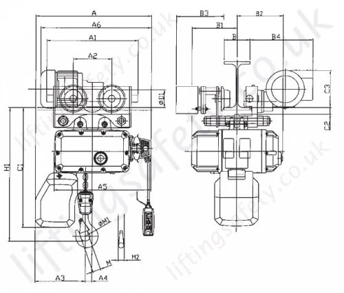 6205e Dimensions