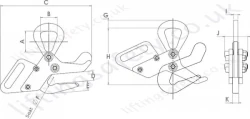 Auto Hook Dimensions