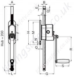 ZWW-L 250kg and 500kg Dimensions