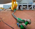 Heavy Duty Green Pin Fixed Nut Bow Shackle On Ship Deck