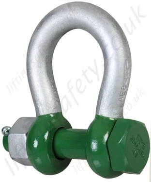 Green Pin G-5163 Polar Bolt Type Bow Shackle, Range from 2 tonne to 85 tonne