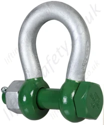 Green Pin G-5163 Polar Bolt Type Bow Shackle, Range from 2 tonne to 85 tonne