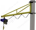 Clamp Type Over Braced Slewing Jib Crane