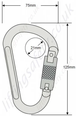 Kj5024 Aluminium Twistlock Karabiner