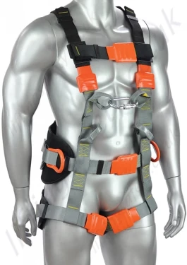 Zero Plus Isol Electrical Linesman Harness with Front Webbing Loops and Rear 'D' Ring