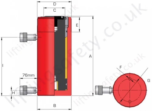 Double Acting Hyd Cylinder Dimensions