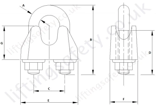 Heavy Duty Wire Rope Grips To Bs En 13411 5 