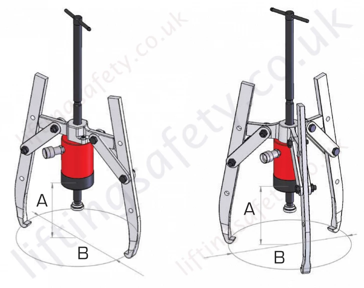 2   3 Way Puller Dimesnions