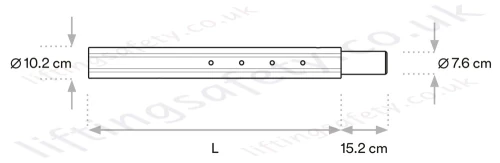 Sala Davit Arm Mast Extension