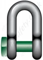 G 4154 Green Pin Square Head Dee Shackle