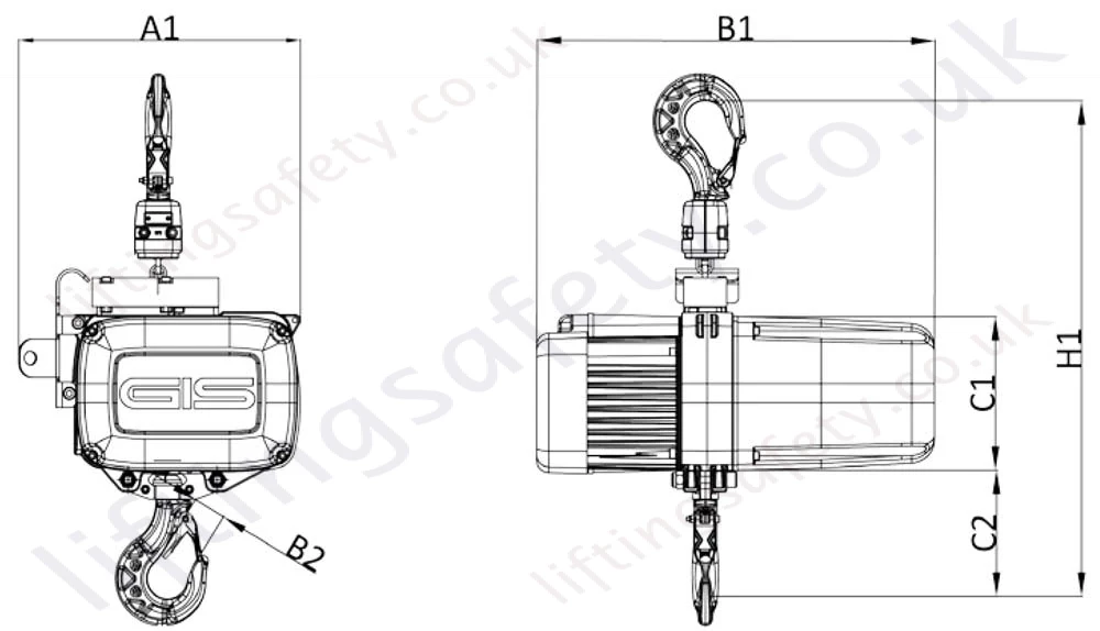 Lp D8 Entertainment Chain Hoist Dimensions