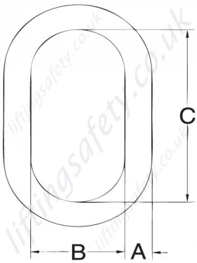 Crosby A 342 Forged Alloy Master Link Dimensions